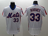 New York Mets #33 Matt Harvey White(Blue Strip) 2016 Flexbase Collection Alternate Stitched Jersey,baseball caps,new era cap wholesale,wholesale hats